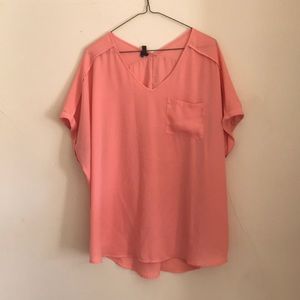 Coral blouse